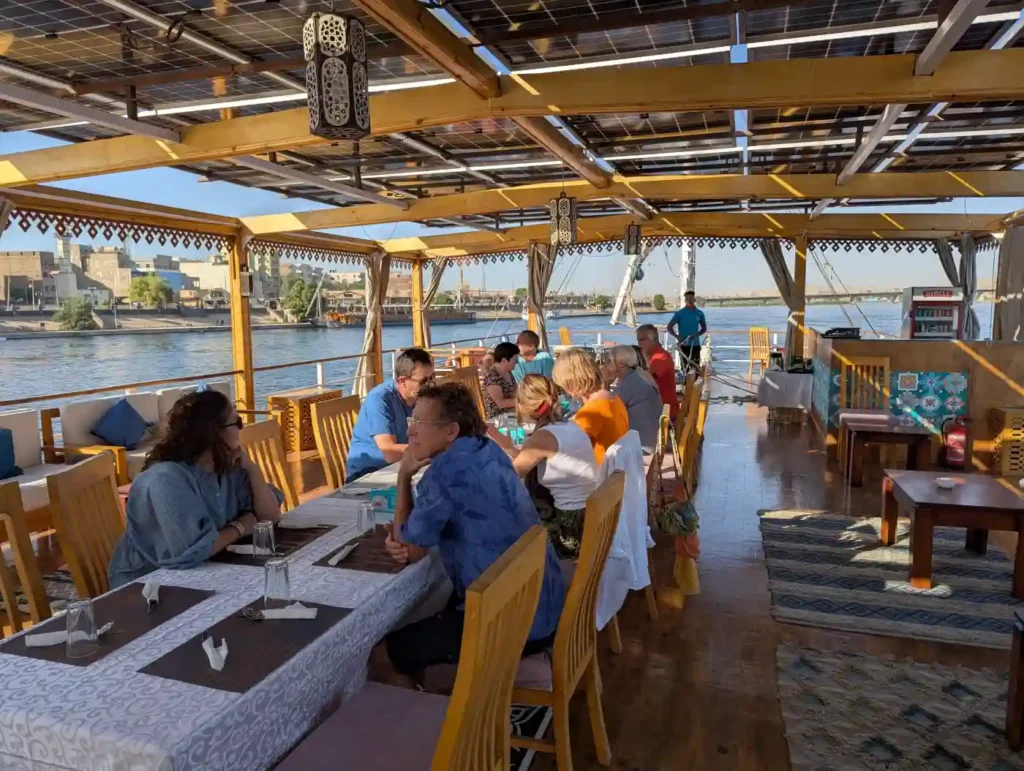 experience Egypt traditional food is while sailing