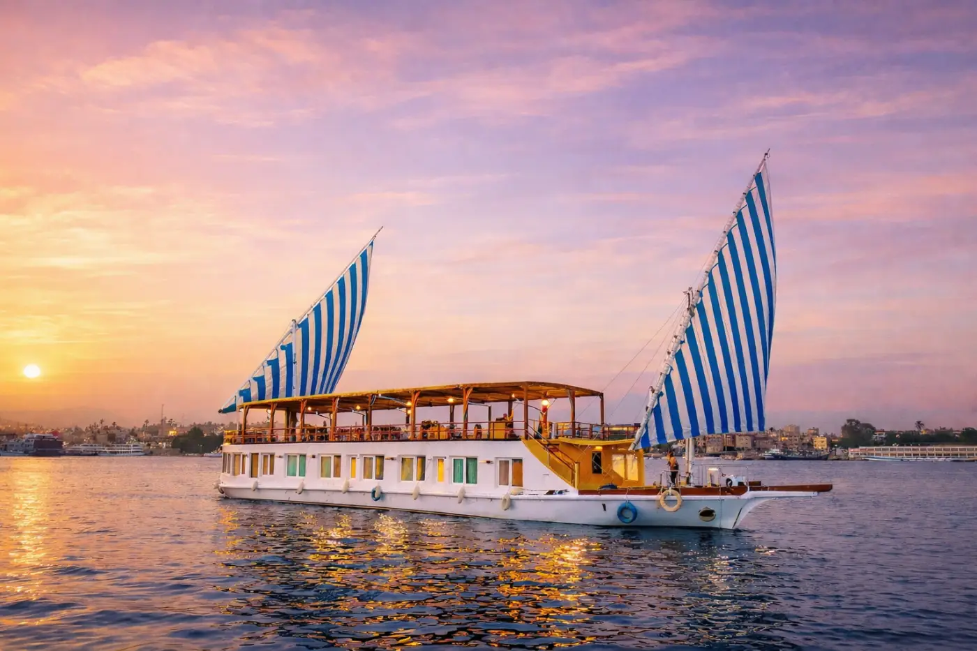 turquoise-dahabiya Dahabiya Nile Cruise Luxor to Aswan