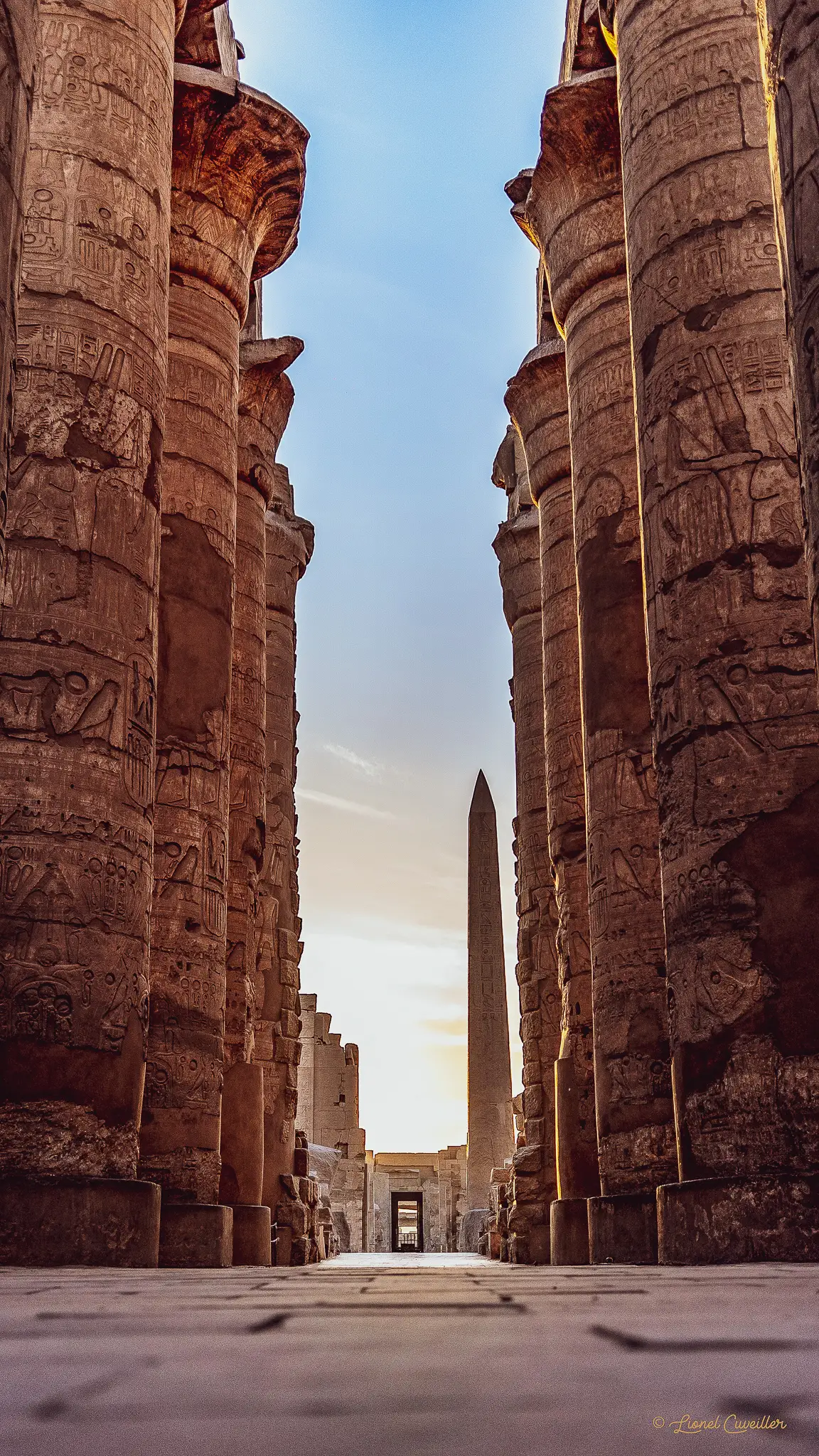 Solar Eclipse 2027 Cruise: Eight Days on the Nile, Six Minutes in the Dark Papyrus columns in the Great Hypostyle Hall at Karnak Temple, Luxor