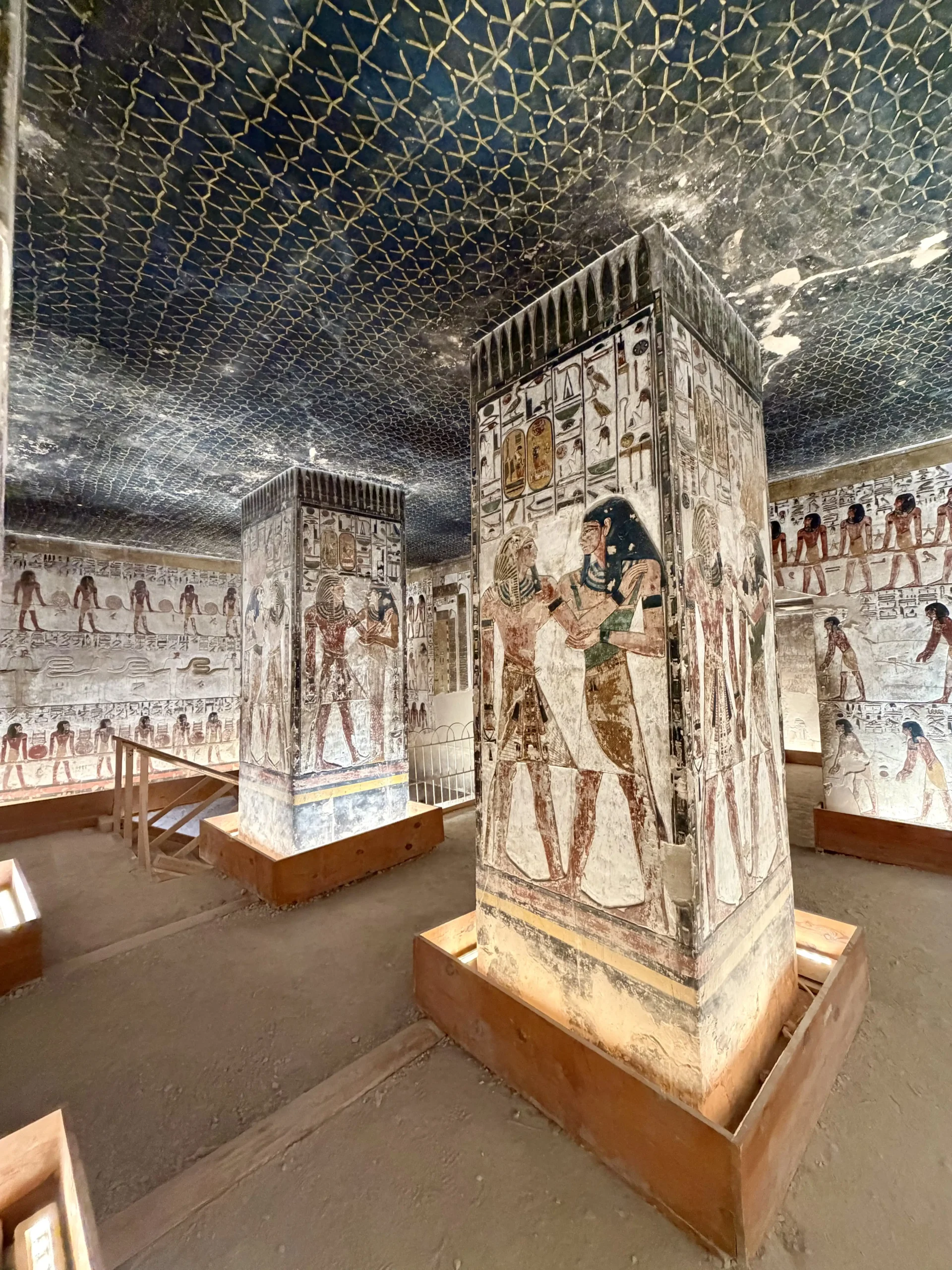 The terraced Mortuary Temple of Hatshepsut beneath the cliffs of Deir el-Bahari